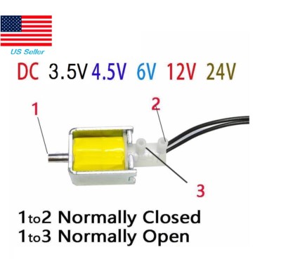 Normally Closed Solenoid Valve DC 6V 12V 24V