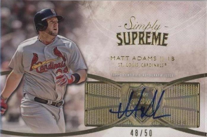 2014 Topps Supreme - Matt Adams #SSU-MA - 1 of 1