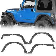 4Pcs Front & Rear Fender Flare Deleted Kit Steel For Jeep Wrangler TJ 1997-2006