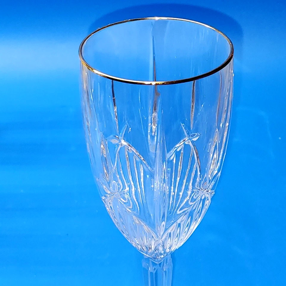 NORITAKE 8,75” CRISTAL Té Helado Bebida Vaso STENMARK con Borde Dorado - Juego de 4 Foto 4 de 4