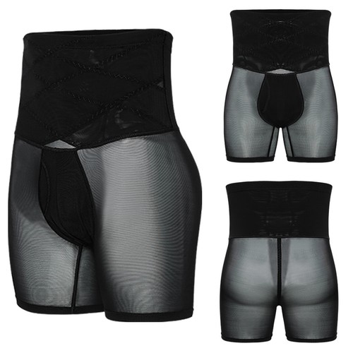 2x Men Compression High Waist Boxer Shorts Tummy Slim Body Shaper Girdle Panties - Picture 11 of 23