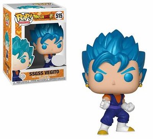 Funko Pop! SSGSS Vegito #515 Dragon Ball Super Hot Topic Exclusive Metallic Rare | eBay