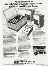 1980 Vintage Print Ad BSR System X-10 The Controller Plug In Remote Control Sys