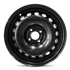 New Wheel For 2020-2025 Nissan Versa 15 Inch Painted Black Steel Rim