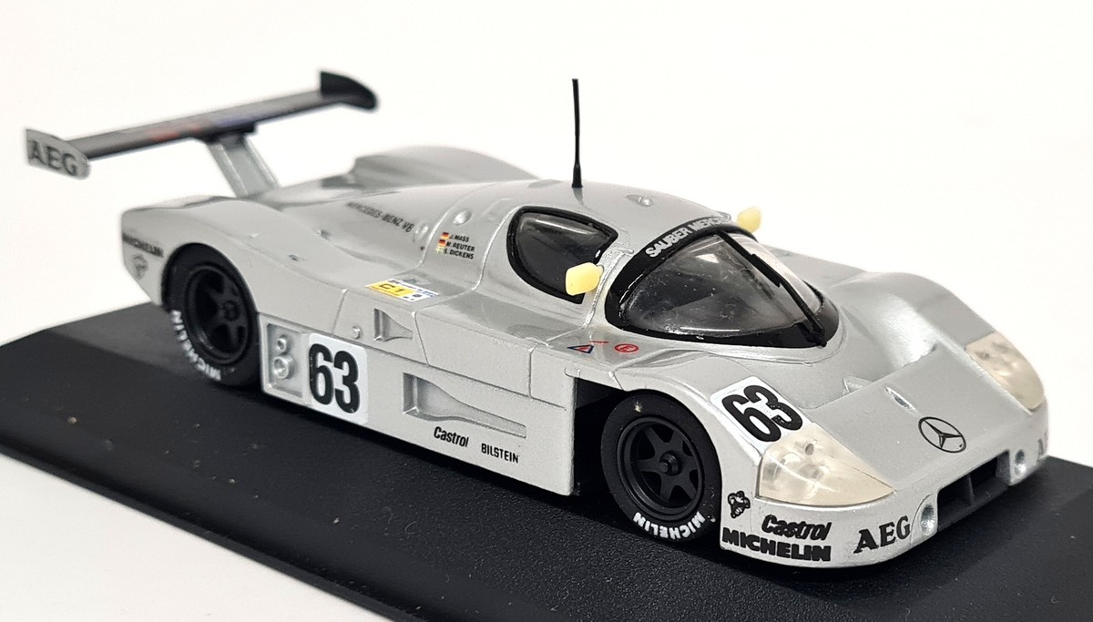 HPI 1/43 ザウバーメルセデス C9 #63 LM1989 優勝 Max 1/43 Sauber Mercedes C9 Le Mans 1989 #63 Diecast Model