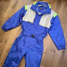 Nevica Ski Suit One Piece Snowsuit Full Zip Snow Bib Vtg 1980s 42 Mens Medium Nevica Ski Suit One Piece Snowsuit Full Zip Snow Bib Vtg 1980s 42 Mens Medium - Image 1