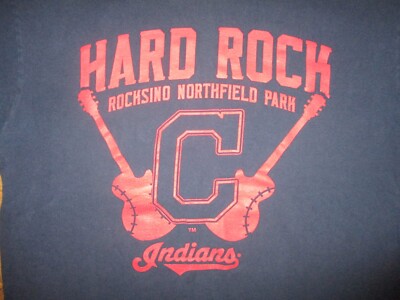 HARD ROCK ROCKSINO NORTHFIELD PARK T SHIRT Cleveland INDIANS Casino MGM Large