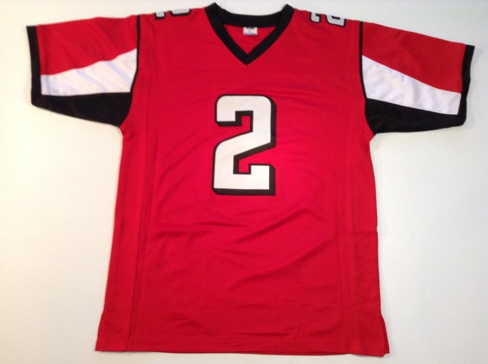 UNSIGNED CUSTOM Sewn Stitched Matt Ryan Red Jersey - M, L, XL, 2XL — 第 2/2 张图片