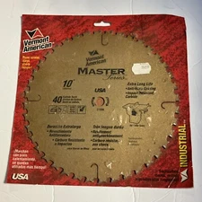 Vermont American 27896 10x40 Tooth Carbide Teeth Circular Saw Blade Industrial