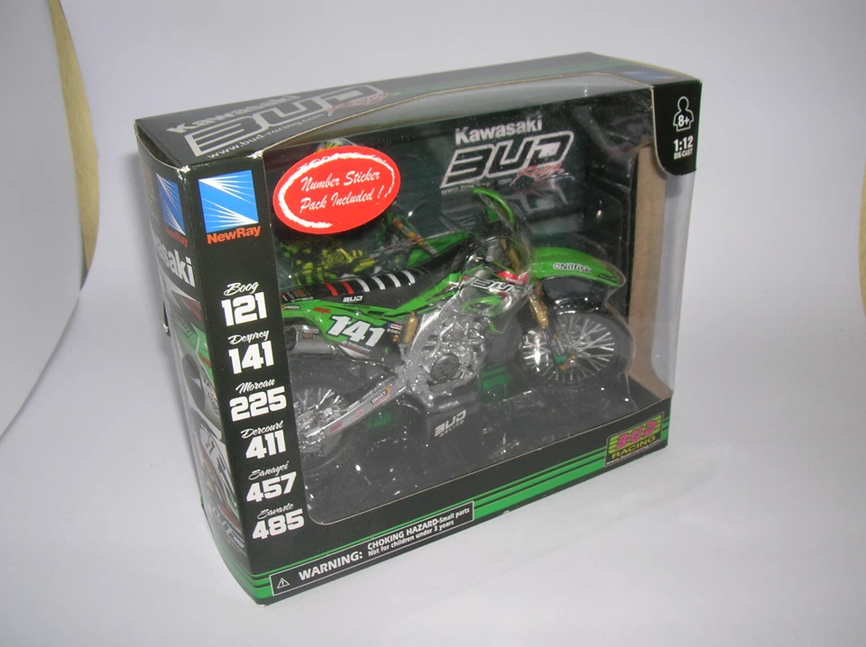 NewRay Kawasaki KX450F KX 450F Maxime Desprey Bud Racing #141, 1:12 Art. 57833 - Bild 3 von 4