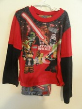 BOY'S RED "STAR WARS" 2 PIECE PAJAMA SET-SIZE LARGE