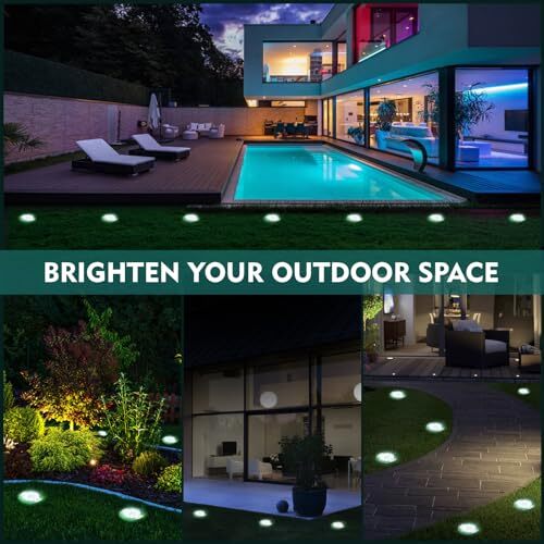 Solar Outdoor Lights 12Packs, Solar Lights for Outside, Waterproof, Solar White