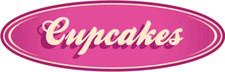 Cupcakes Oval Food Label Car Bumper Sticker Decal