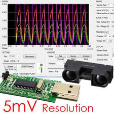 COMBO: iCP12 & GP2Y0A710K0F - usbStick with Sharp Distance Sensor (100-550 cm)