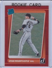 RYAN MOUNTCASTLE ROOKIE CARD 2021 Donruss RED HOLO FOIL VARIATION Orioles RC!