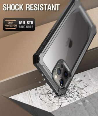 For iPhone12/Mini/Pro/Pro Max Case Clear Back Shockproof Cover 360 Full Coverage