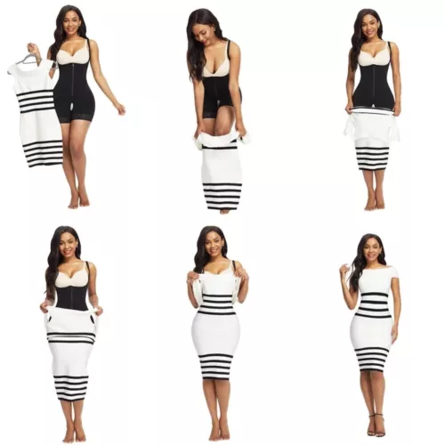 Fajas Colombianas bbl etapa 3 Faja Post cirugia cintura entrenador Slim Body Shaper - Imagen 8 de 30
