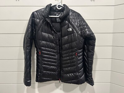 Women's North Face Summit Series Super Diez 850 SHINY Down Puffer Jacket M Black