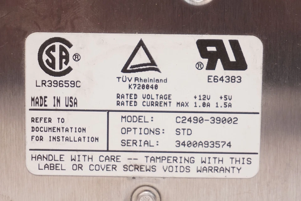 HP C2490-39002 interne Festplatte 2GB 5400RPM Ultra Wide SCSI 3.5" Zoll HDD - Bild 2 von 4