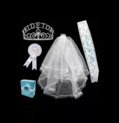 Bride To Be Accessory 4 Piece Pack , bachlorett party , Dress Up Halloween