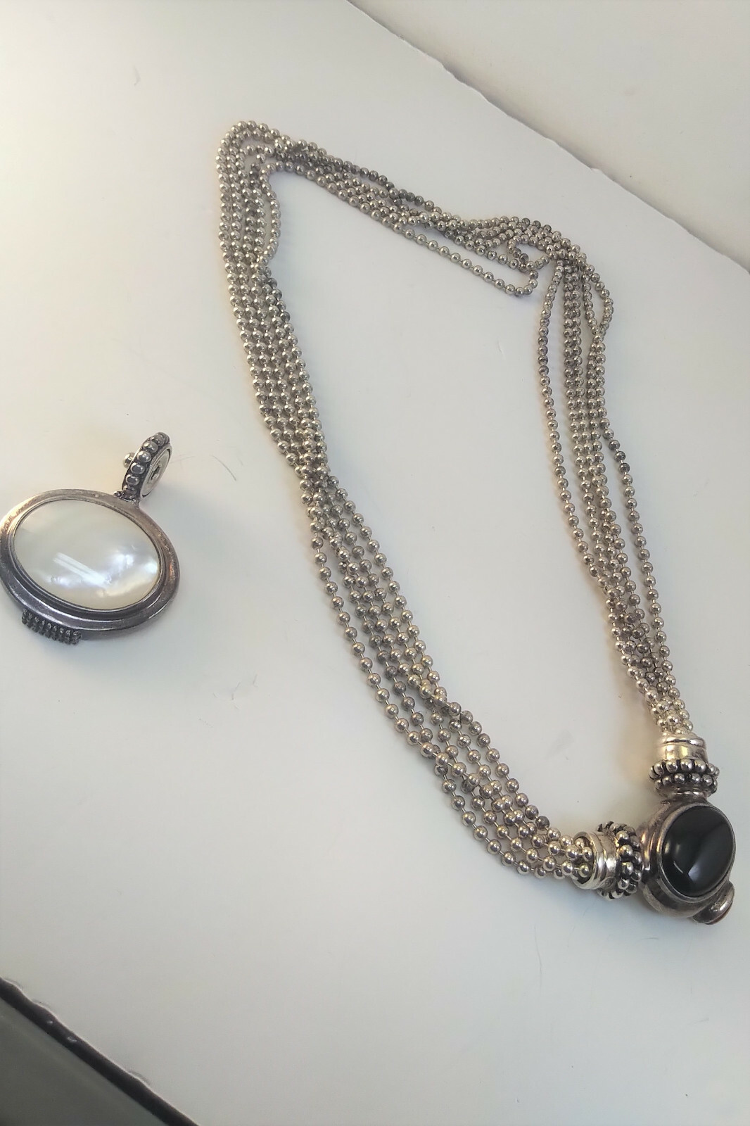 STERLING SILVER MULTI STRAND INTERCHANGEABLE LADI… - image 3