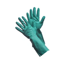PREMIUM GREEN NITRILE GLOVES - 15 MIL, 13" LONG, UNLINED - 2 PAIR - M~XL