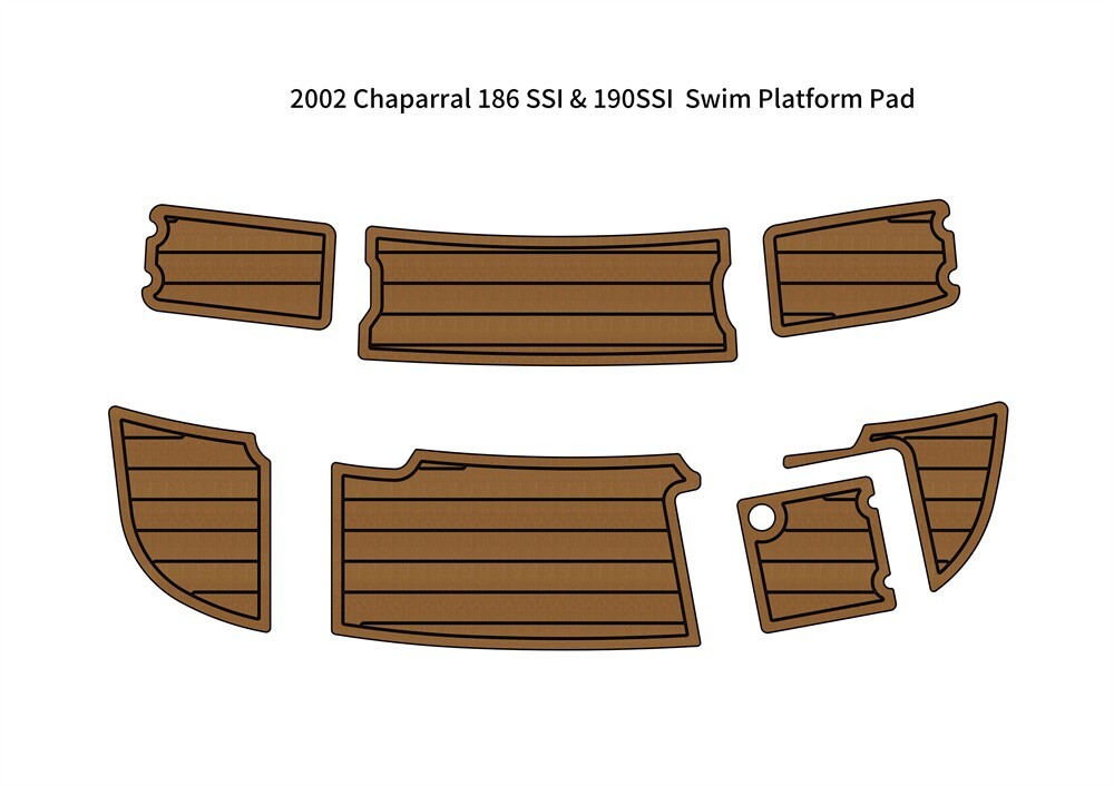 Sea cret　(木枠のみ) 2002 Chaparral 186 SSI 190SSI Swim Platform Boat EVA Foam Teak