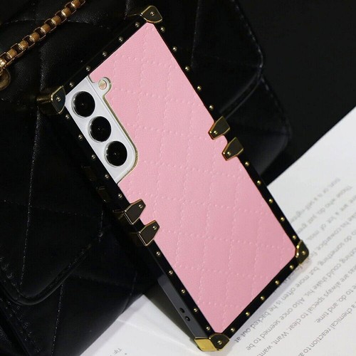 Luxury Grid Leather Phone Case For Samsung OPPO LG Xiaomi Huawei iPhone Google - Picture 8 of 12