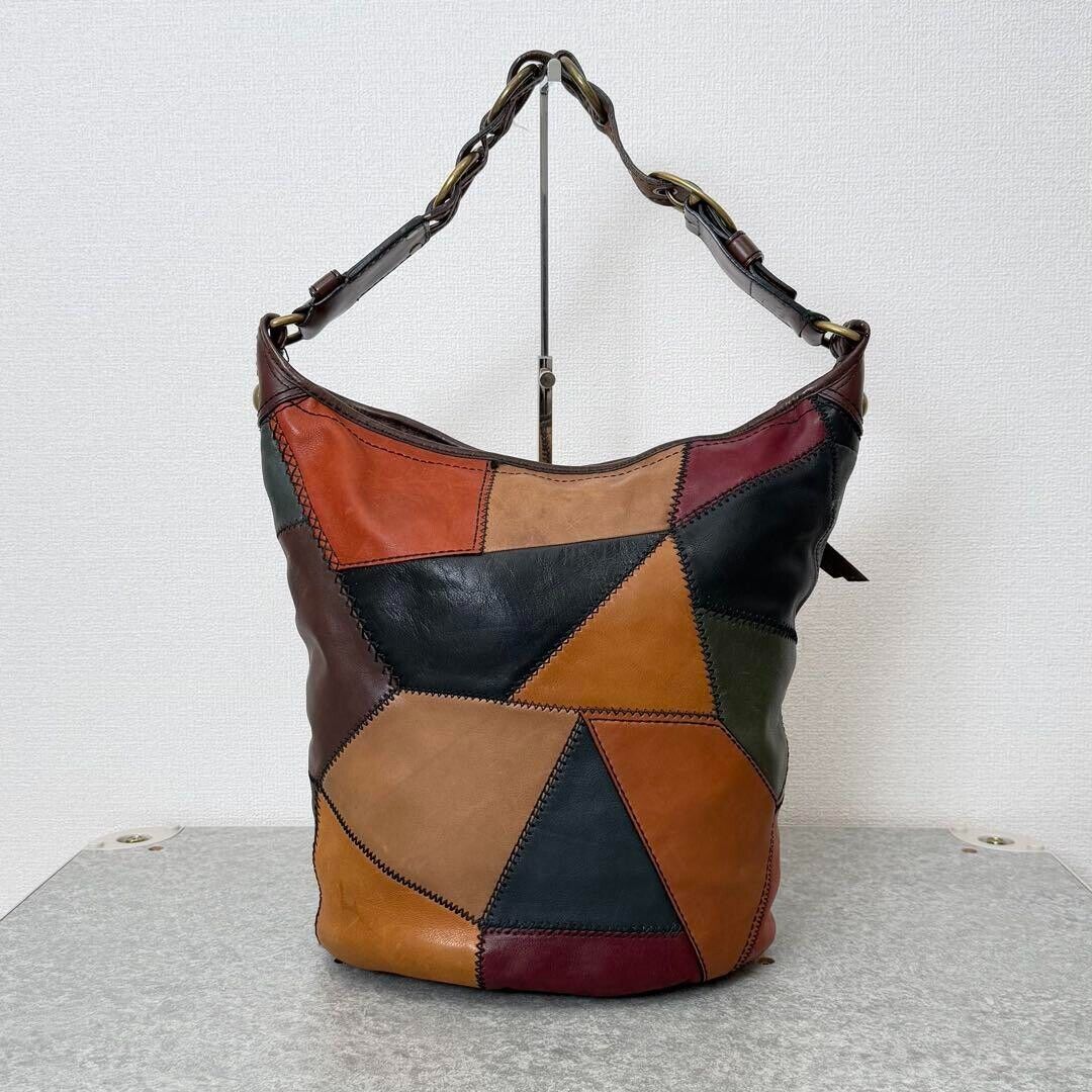COACH Patchwork XL Bleecker Bucket Duffel Bag Shoulder Bag COACH Patchwork XL Bleecker Bucket Duffel Bag Shoulder Bag