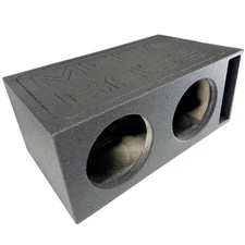 Mega Bass Subwoofer Enclosure 2 x 12" Ported Box 4.5 CF Subs Slot Port Back