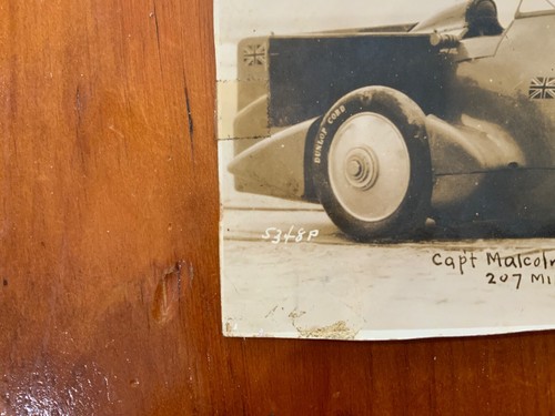 Rare Post Card Daytona Beach Florida Sir Campbell Beach Racing Blue Bird - Picture 6 of 8