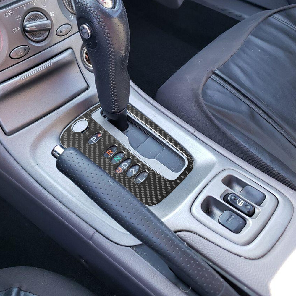 Carbon Fiber Center Console Gear Shift Panel Trim For Toyota