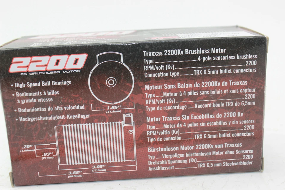 Traxxas TRX 3481 6S Brushless Velineon VXL 2200KV Motor E-Revo Summit UDR NEW - Image 3 of 4