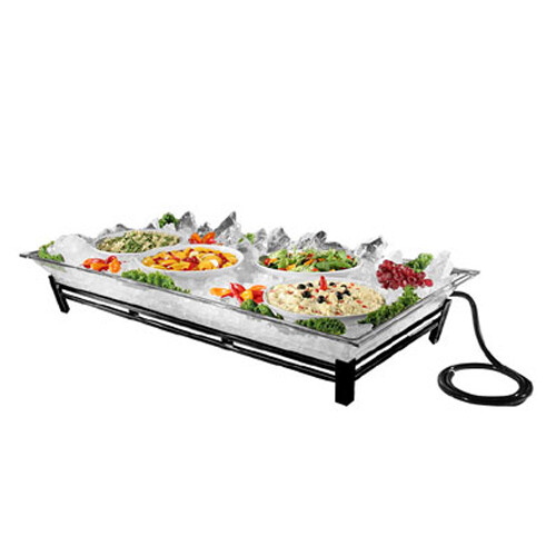 Cal-Mil CalMil IP202 Large Metal Rectangular Ice Pedestal