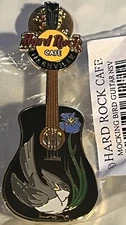 Hard Rock Cafe NASHVILLE 2004 Mockingbird Guitar PIN - New in HRC Baggy #23843