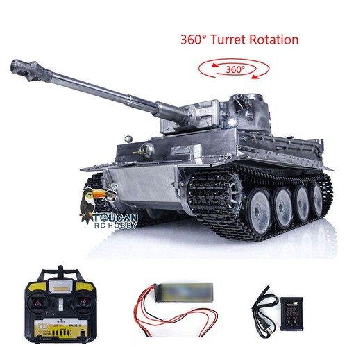 Mato 1/16 Full Metal Tiger I RTR RC Metal Color 1220 Battle Tank Track Wheels - Bild 1 von 12