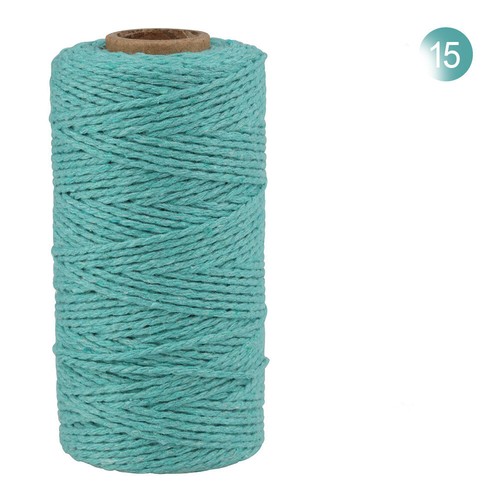 2mm Packaging Two-Strand Gift DIY Tapestry Rope Color Woven Cotton String - Picture 29 of 34