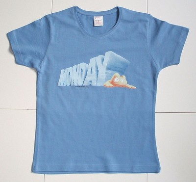 Lady T- Shirt - MONDAY -  Montag S M L XL tailliert sexy Neuware