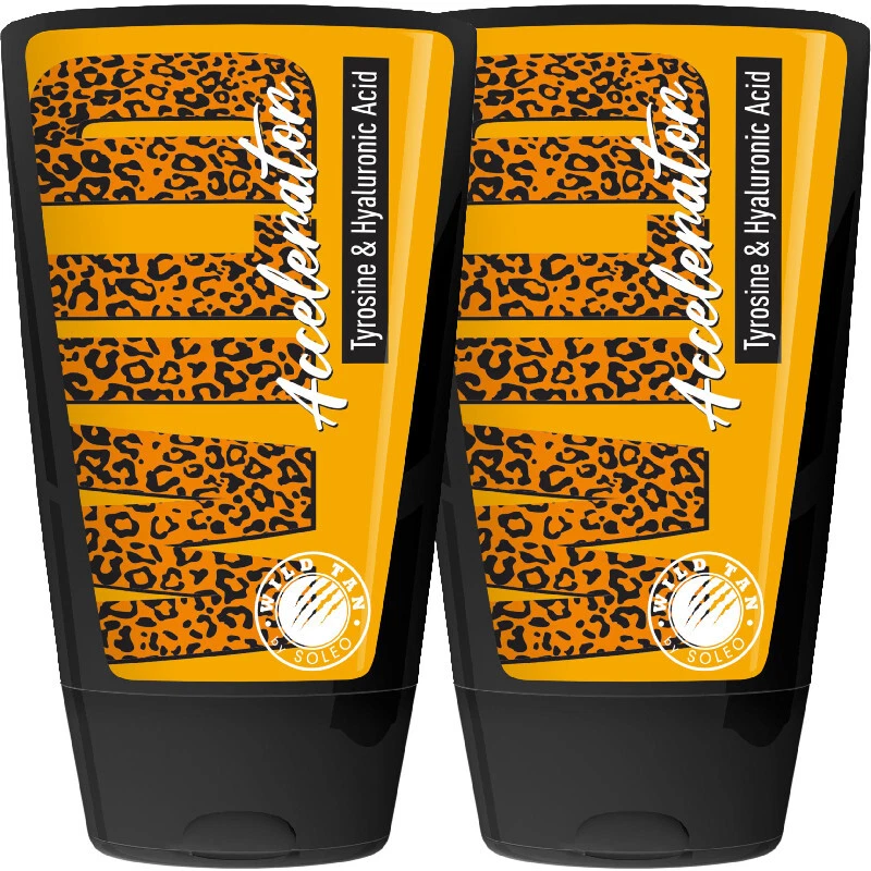 WILD TAN WILD ACCELERATOR (2x 125ml=250ml) Solarium Cosmetici Lozione Abbronzante