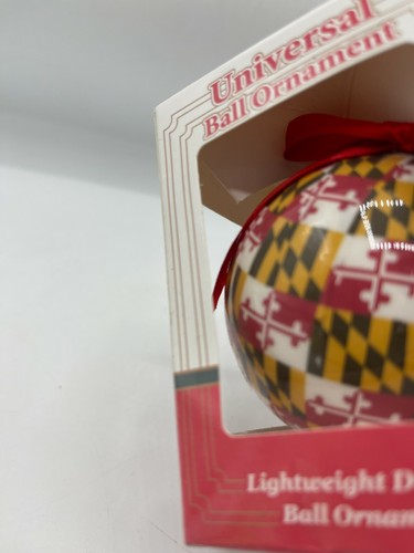 New Universal Ball Ornament State of Maryland Round Ball Paper State University - Picture 5 of 5