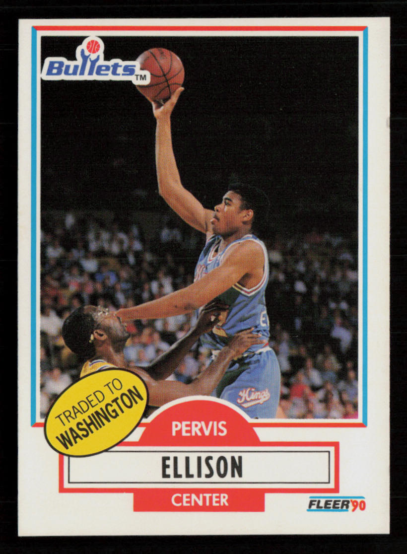Pervis Ellison 1990-91 Fleer #164 RC Rookie Washington Bullets Basketball Card
