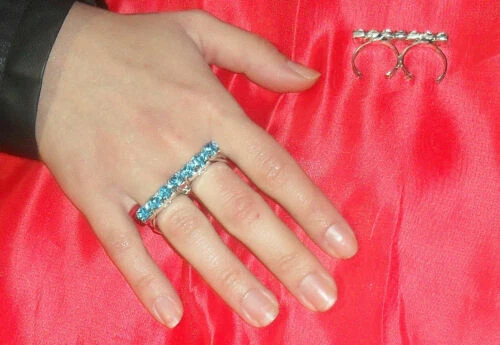 Anelli di bigiotteria d'argento di pietra principale acquamarina