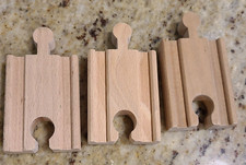3 Wooden Railway Male to Femal 2" Connector Tracks. Brio  Thomas Compatible