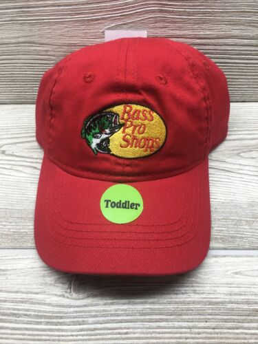 Chapeau élastique réglable camionneur baseball pêche tout-petit casquette rouge - Photo 1 sur 7