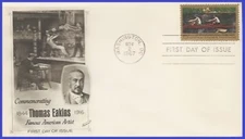 USA4 #1335 U/A FLEETWOOD FDC   Thomas Eakins