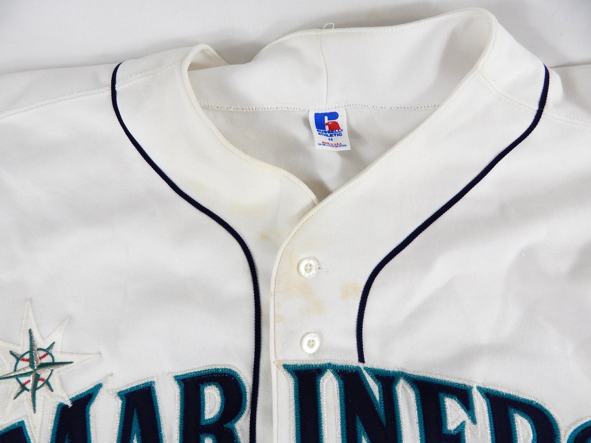 Mens 1990s Seattle Mariners #24 Authentic White Jersey Russell