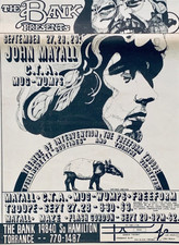 JOHN MAYALL 1968 original CONCERT ADVERT TORRANCE California BLUESBREAKERS