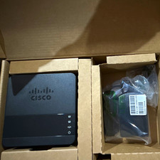 Cisco ATA 190 VoIP Phone Adapter 2-Line Ethernet RJ-45 Black