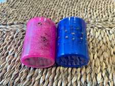 Bottle Stopper Blank Lot - Metallic Blue and Pink Pine Cone Hybrids