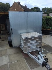 Large Braked Single Wheel Box Trailer Heavy Duty 1000 Kg Load